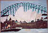 Sydney Opera House and Harbour Bridge.  A special place for me.  The picture is special to me, as it is one of the first pictures I painted when I got ill.