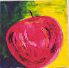 Drawing the apple on larger scale gave the opportunity to express and project my thoughts and feelings on a global scale.  The colour red was symbolic of my feelings, these feeling consisted of having confidence, hope and new found sense of direction