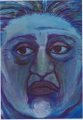 I usually try to avoid mirrors, so this self-portrait was a difficult project. I think it conveys something of the emotion of a depressive confronting 'the awful truth'.