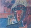 My painting attempts to marry visionary and surrealist influences: to form an imagined world. Painted in an intuitive manner.