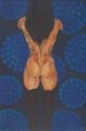 This painting was created as part of a series of self portraits about 4 years ago, as I was gaining more confidence after struggling with depression since I was 12. I had the confidence in this piece to bare my backside  but not quite enough to show 