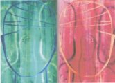 I have suffered from mental health problems for the last 10 years, but have been an artist for longer. This print shows the duality often associated with schizophrenia, the bandaged head shows an illness so often left unnoticed. We all too often beco